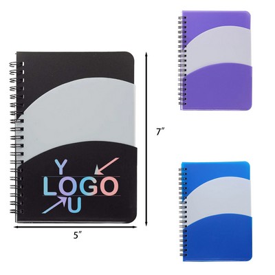 Spiral Notebook with Dual Pockets